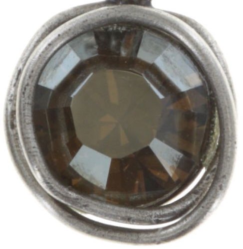 image for Necklace Pendant Sparkle Twist Dark Brown crystal bronze shade 