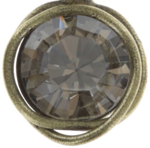 image for Necklace Pendant Sparkle Twist Grey  