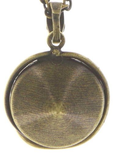 image for Necklace pendant Sparkle Twist Grey crystal satin 