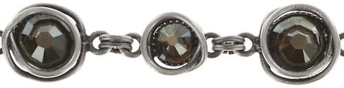 image for Bracelet Sparkle Twist Dark Brown crystal bronze shade 