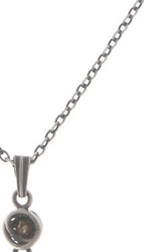 image for Necklace Pendant Sparkle Twist Dark Brown crystal bronze shade 