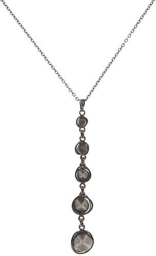 image for Necklace Pendant Sparkle Twist Dark Brown crystal bronze shade 