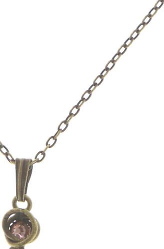 image pour Collier pendant Sparkle Twist Pêche Rose  