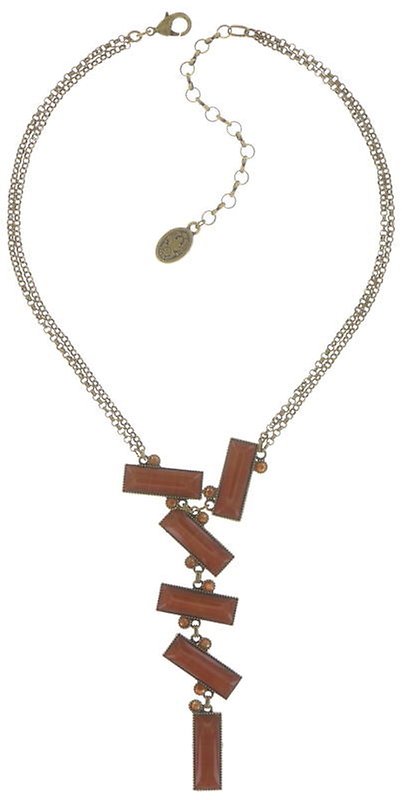 image for Necklace Pendant Float to the Rhythm Brown / Orange  