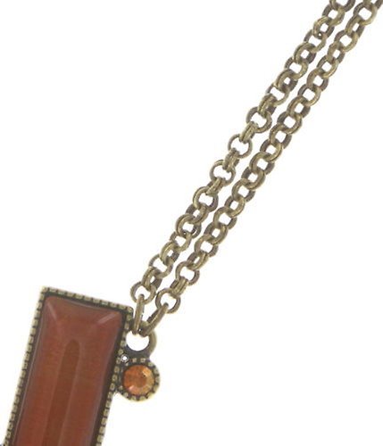 image for Necklace Pendant Float to the Rhythm Brown / Orange  