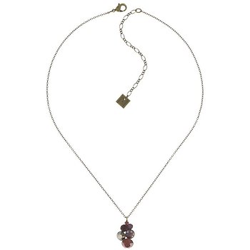 image for Necklace pendant Petit Glamour brown/red/lila  
