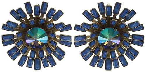 image for Earring Eurowire Love You Love You Not Blue  large