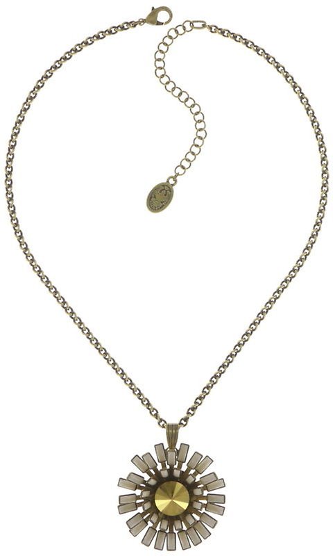 image pour Collier pendant Love You Love You Not Blanc  