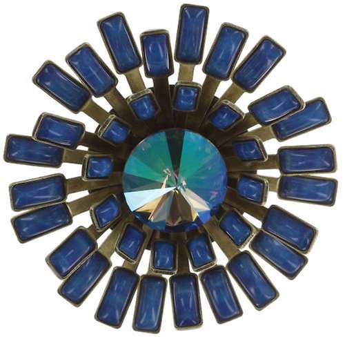 Bild für Brosche Pin Love You Love You Not Blau  Extra Large