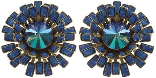 image for Earring Clip Love You Love You Not Blue  medium