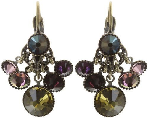 image pour Boucles d'oreilles Eurowire pendantes Waterfalls Multi Foncé  