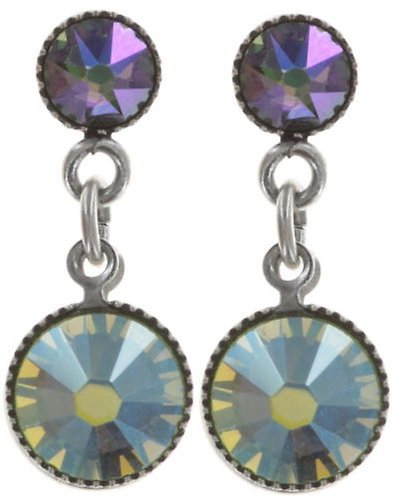 Bild für Ohrstecker baumelnd Waterfalls Grün / Lila  