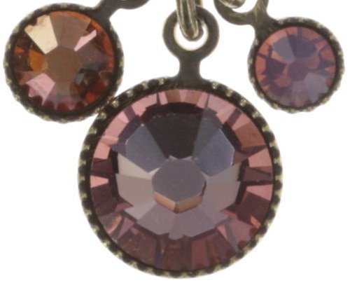 image for Necklace Pendant Waterfalls lila/dark rose  