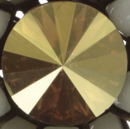 image for Pin Love You Love You Not White crystal metallic sunshine small