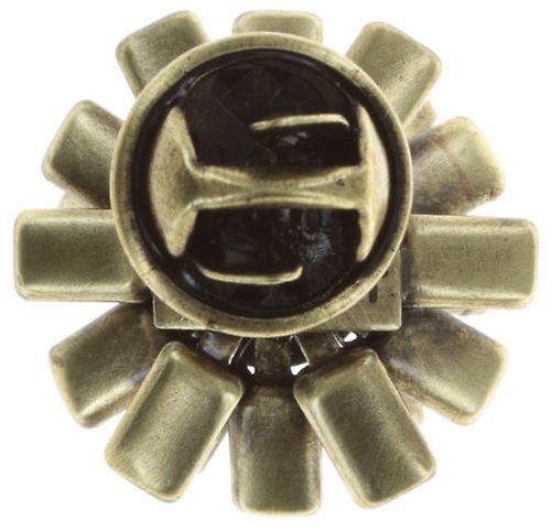 image for Pin Love You Love You Not White crystal metallic sunshine small