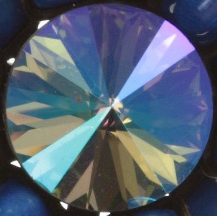 Bild für Brosche Pin Love You Love You Not Blau  klein