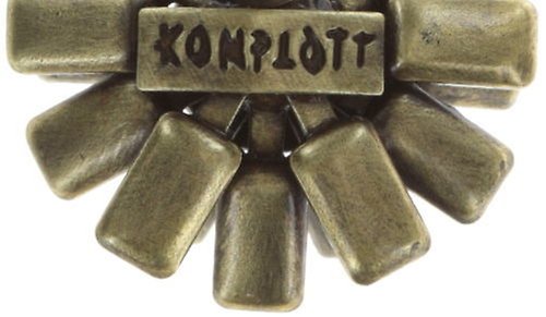 Bild für Brosche Pin Love You Love You Not Blau  klein