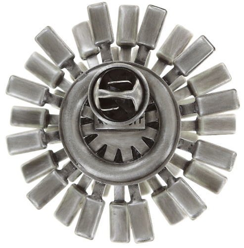 Bild für Brosche Pin Love You Love You Not Grün Kristall Silber Schatten groß