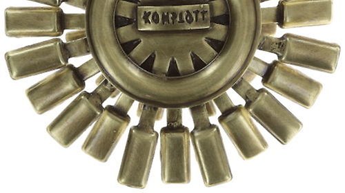 Bild für Brosche Pin Love You Love You Not Weiß crystal metallic sunshine groß