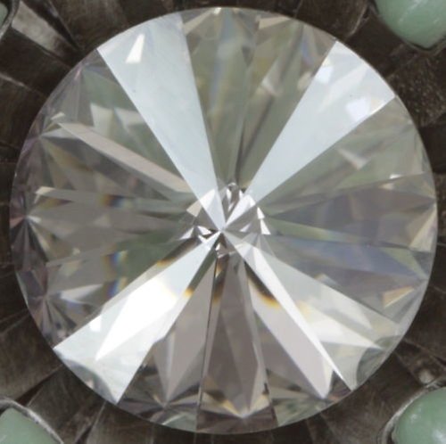 image pour Anneau Love You Love You Not Vert crystal silver shade large