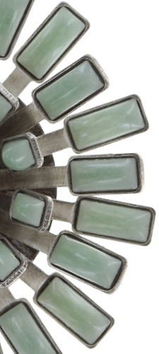 image for Ring Love You Love You Not Green crystal silver shade large