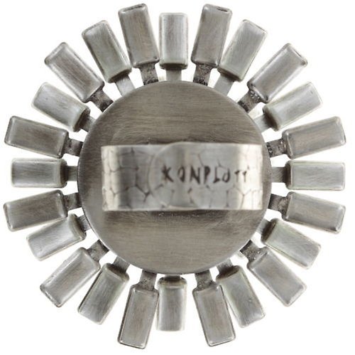 image pour Anneau Love You Love You Not Vert crystal silver shade large