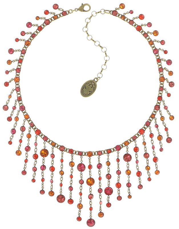 image pour Collier Waterfalls Coralline / Orange  