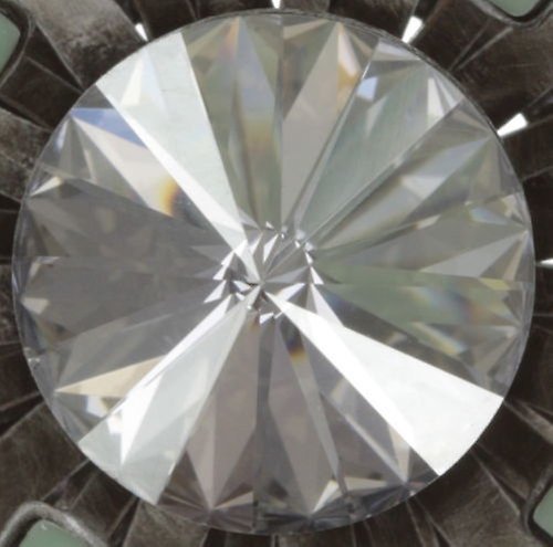 Bild für Ohrstecker baumelnd Love You Love You Not Grün Kristall Silber Schatten groß