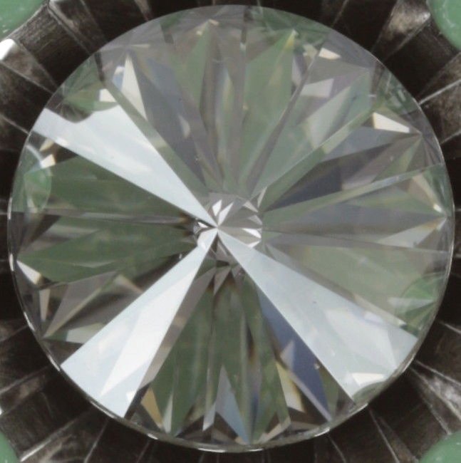 Bild für Ohrstecker baumelnd Love You Love You Not Grün Kristall Silber Schatten Medium