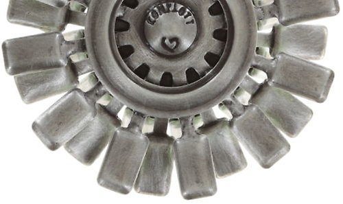 Kép Earring stud dangling Love You Love You Not Green crystal silver shade medium