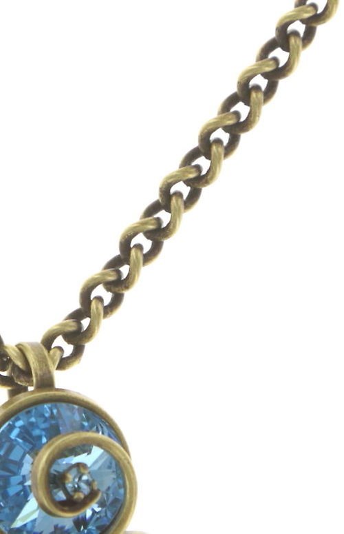 image for Necklace Pendant Classic Twist Blue aquamarine 