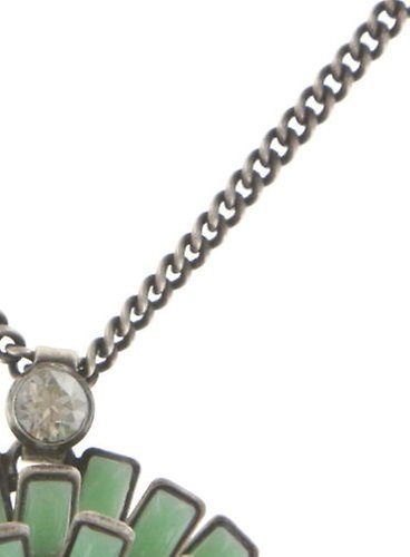 image for Necklace Pendant Love You Love You Not Green  