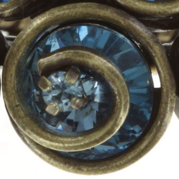 image pour Ring Classic Twist blue Aquamarine 