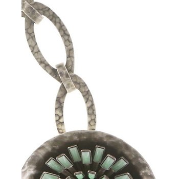 Bild für Halskette Collier Archaic Love Oracle grün Kristall Silber Schatten groß