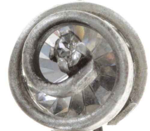 image pour Clou d'oreille pendant Classic Twist Blanc  