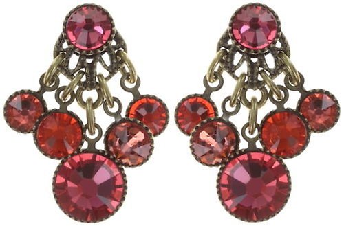 image pour Clou d'oreille pendant Waterfalls Coralline / Orange  