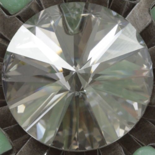 image for Earring eurowire Love You Love You Not Green crystal silver shade large