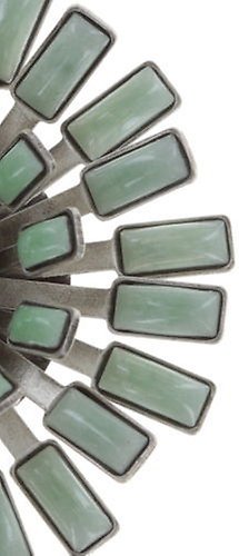 image pour Boucles d'oreilles Eurowire Love You Love You Not Vert crystal silver shade large