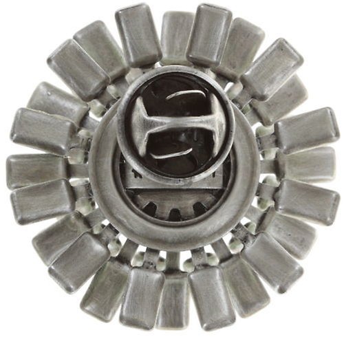 image for Pin Love You Love You Not Green crystal silver shade medium