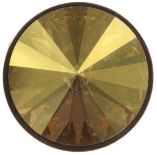 image pour Clou d'oreille Rivoli Jaune crystal metallic sunshine 14mm
