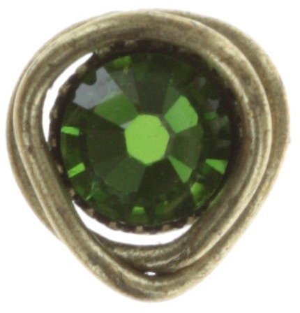 image for Earring Stud Sparkle Twist Green Fern Green 