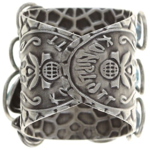 image for Ring Sparkle Twist Blue Turquoise 