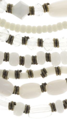 image for Bracelet Elastic Petit Glamour d´Afrique White  