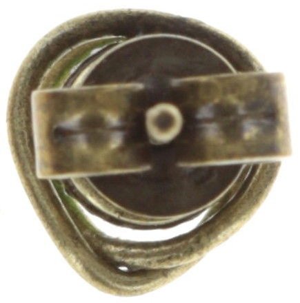 image for Earring Stud Sparkle Twist Green Fern Green 