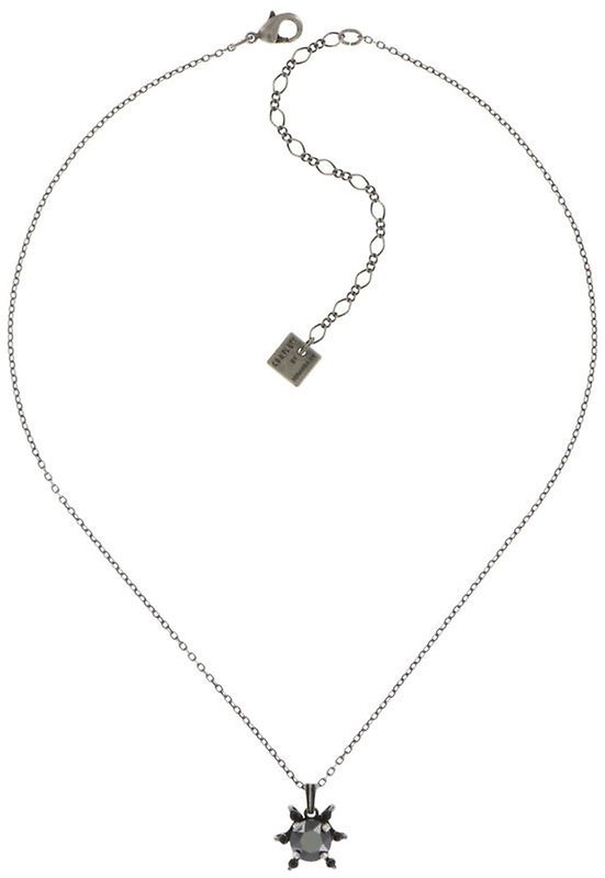 image for Necklace Pendant Petit Four de Fleur Black  