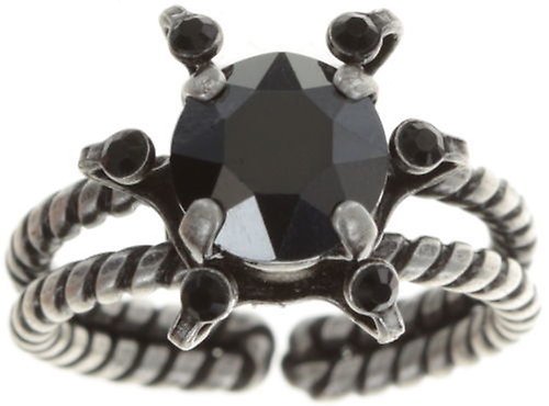 image for Ring Petit Four de Fleur Black  