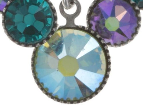 image pour Clou d'oreille pendant Waterfalls Vert / Lila  