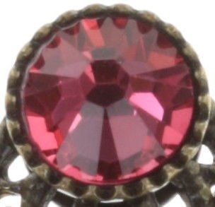 image for Earring stud dangling Waterfalls Coralline / Orange  