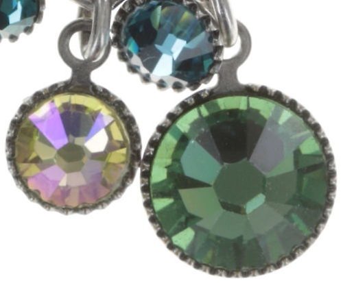 image pour Boucles d'oreilles Eurowire pendantes Waterfalls Vert / Lila  