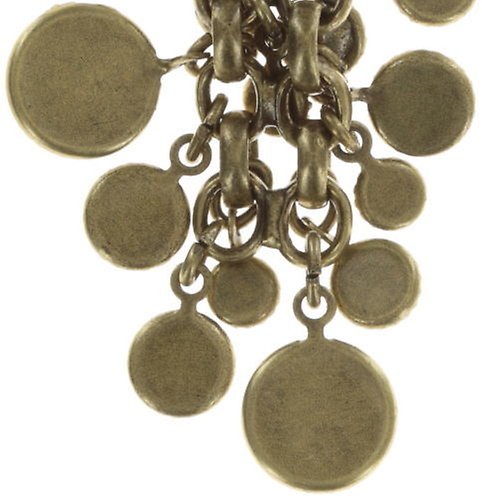 image for Earring Stud Dangling Waterfalls Coralline / Orange  